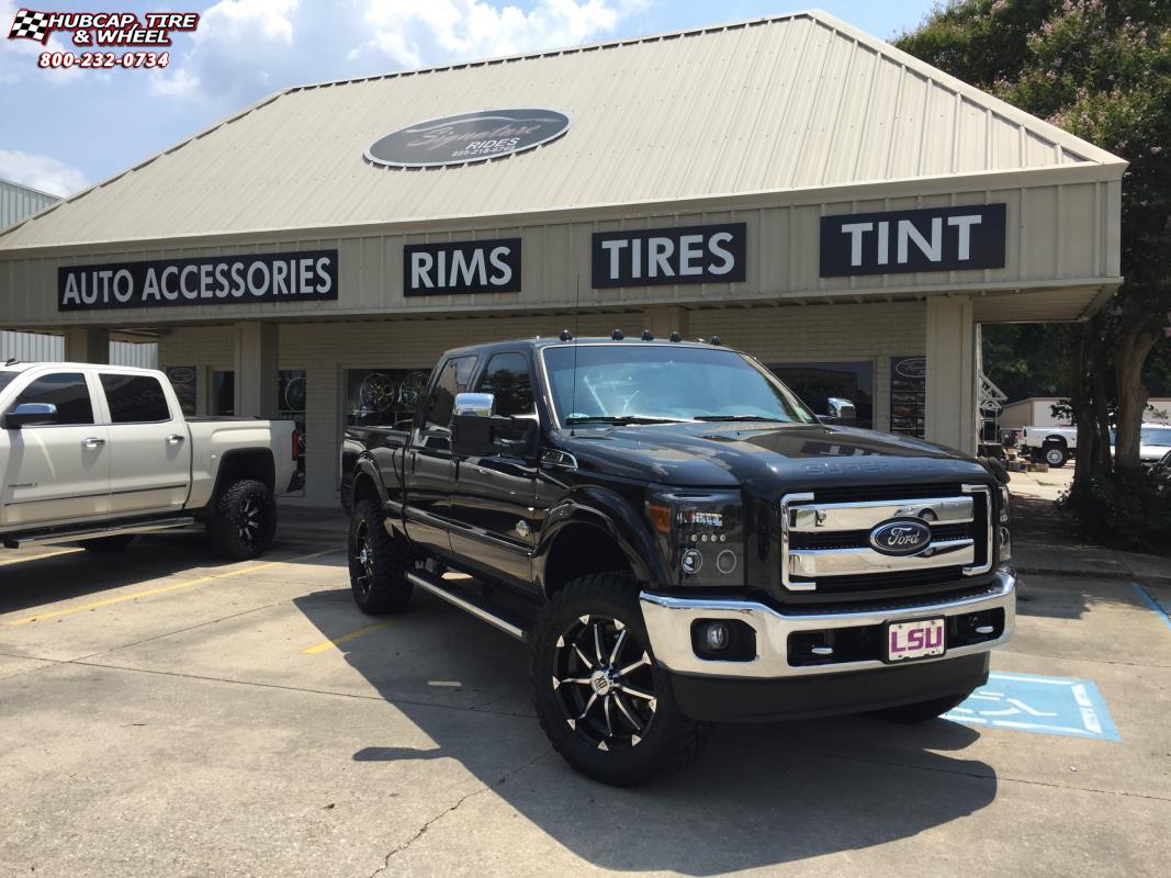 vehicle gallery/2015 ford f 250 xd series xd779 badlands 22x95  Gloss Black Machined wheels and rims