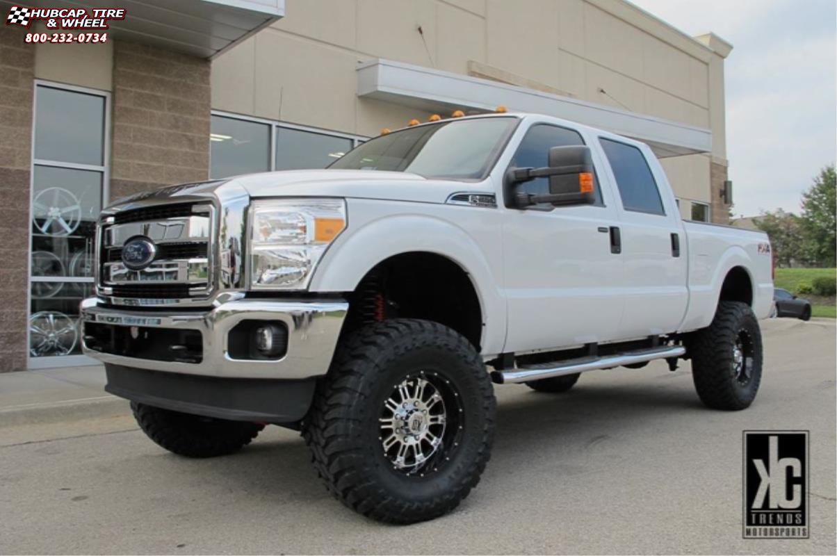 vehicle gallery/ford f 250 xd series xd795 hoss x  Gloss Black Machined wheels and rims
