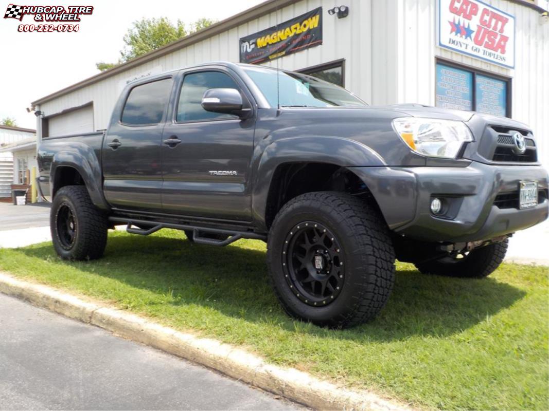 vehicle gallery/2014 toyota tacoma xd series xd127 bully x  Satin Black wheels and rims