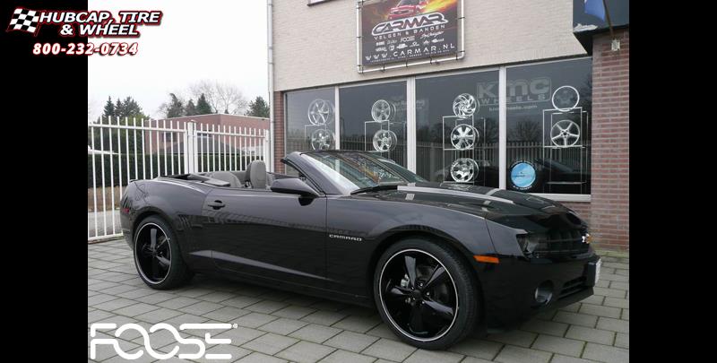 vehicle gallery/2012 chevrolet camaro foose legend 6 f137  Gloss Black with Lip Groove wheels and rims