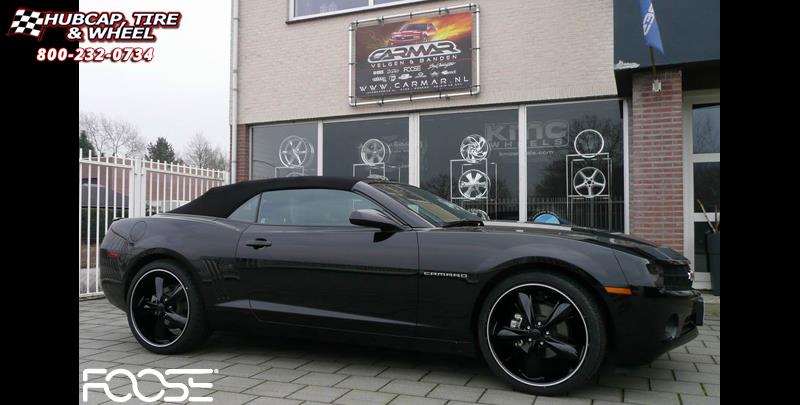 vehicle gallery/2012 chevrolet camaro foose legend 6 f137  Gloss Black with Lip Groove wheels and rims