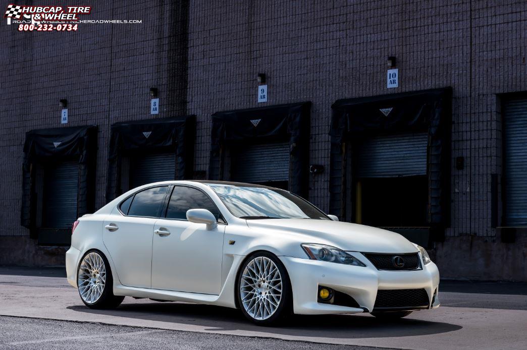 vehicle gallery/lexus is f niche citrine m161 20x85  Silver & Machined wheels and rims