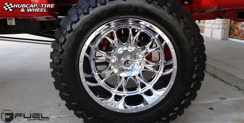 vehicle gallery/ford f 250 fuel throttle d512 22X14  Chrome wheels and rims