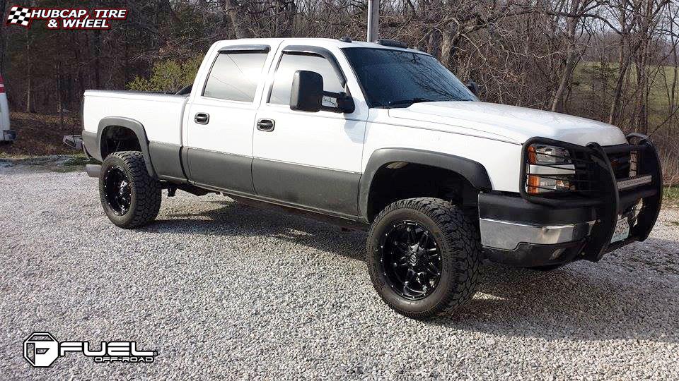 vehicle gallery/chevrolet silverado fuel hostage d531 20X10  Matte Black wheels and rims