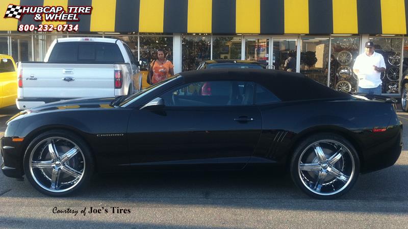 vehicle gallery/chevrolet camaro dub bomber 5 s165 22x9  Chrome wheels and rims