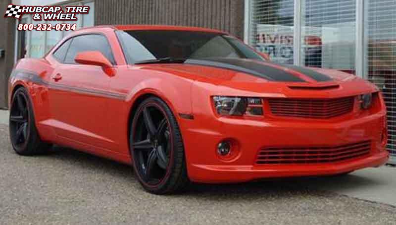 vehicle gallery/2010 chevrolet camaro foose speed f136  Black  Machined wheels and rims