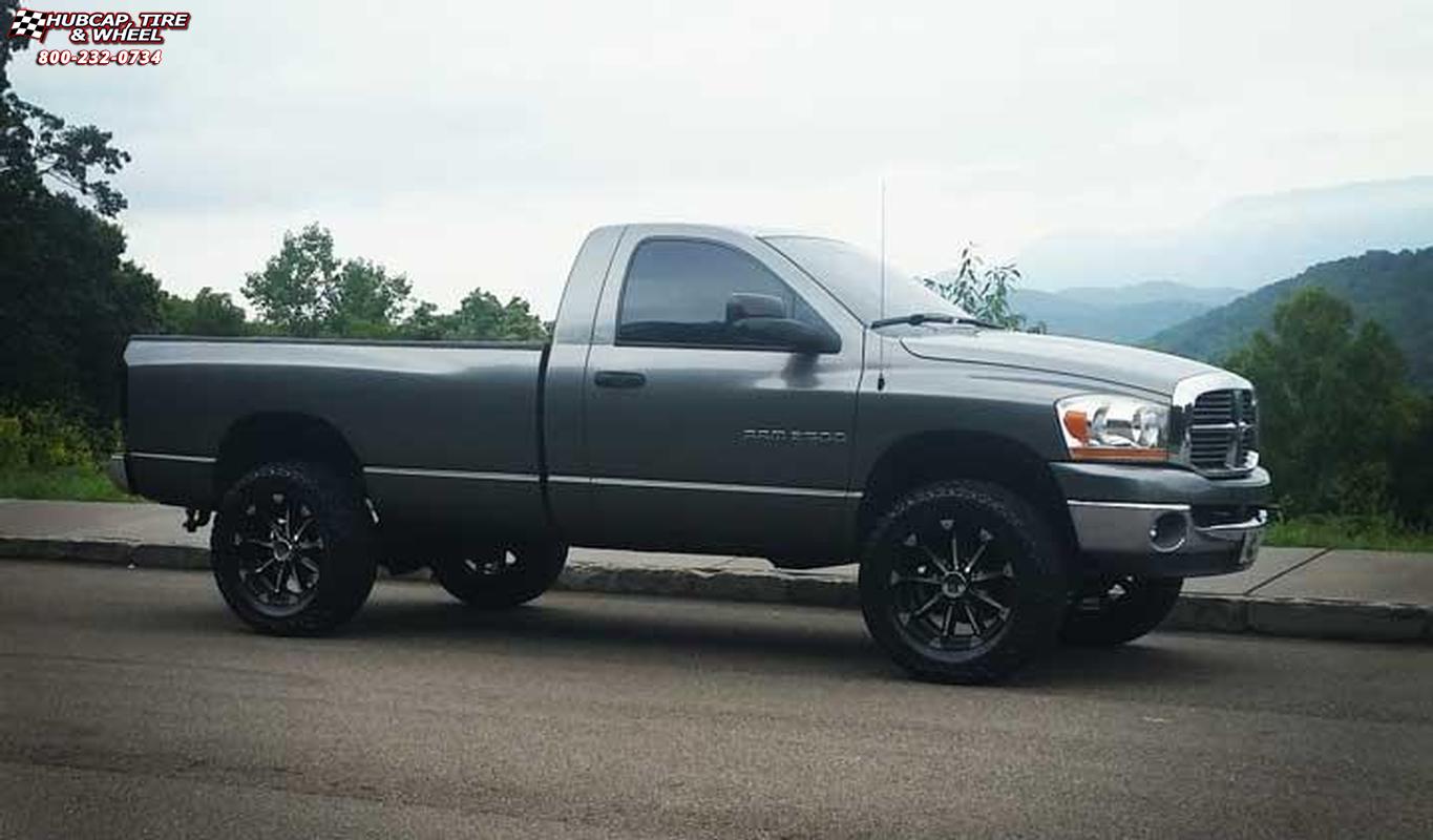 vehicle gallery/2013 ram 2500 xd series xd779 badlands x  Gloss Black Machined wheels and rims