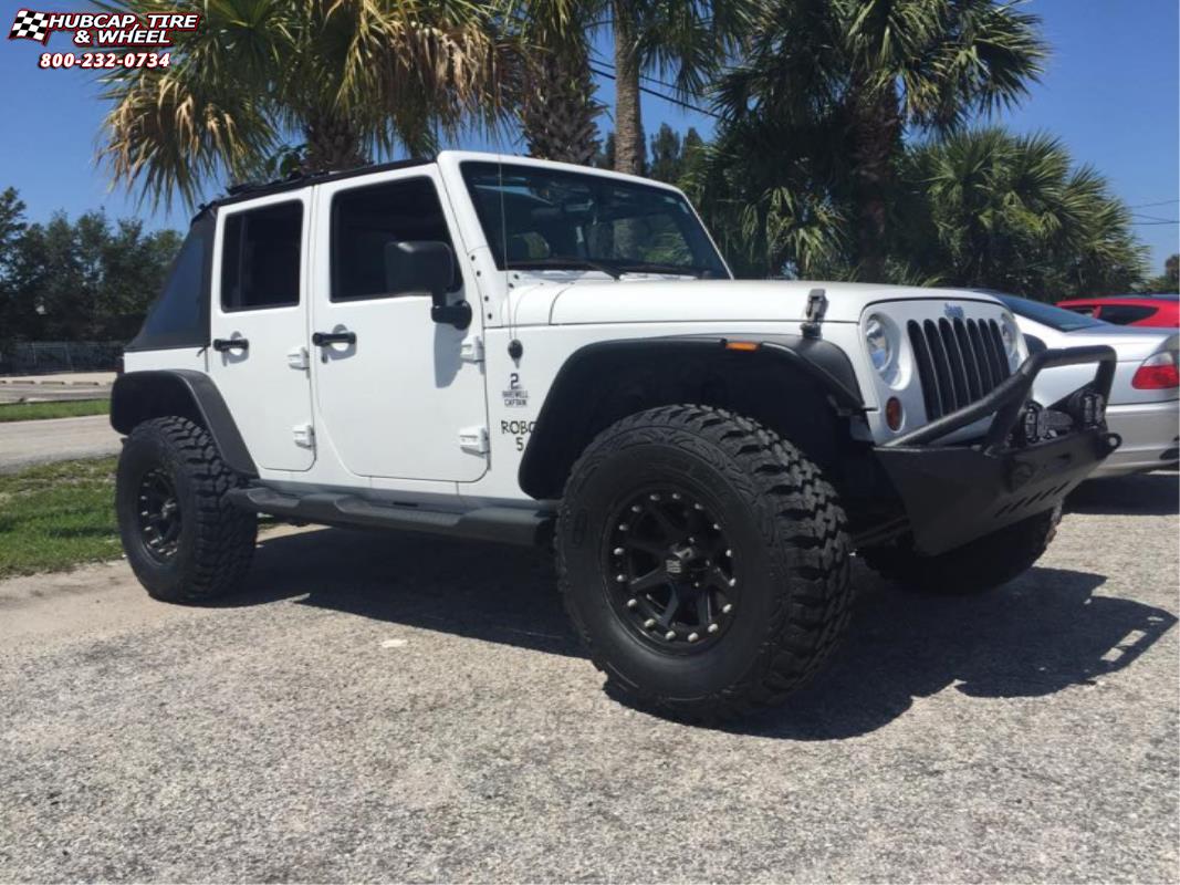 vehicle gallery/jeep wrangler xd series xd798 addict  Matte Black wheels and rims