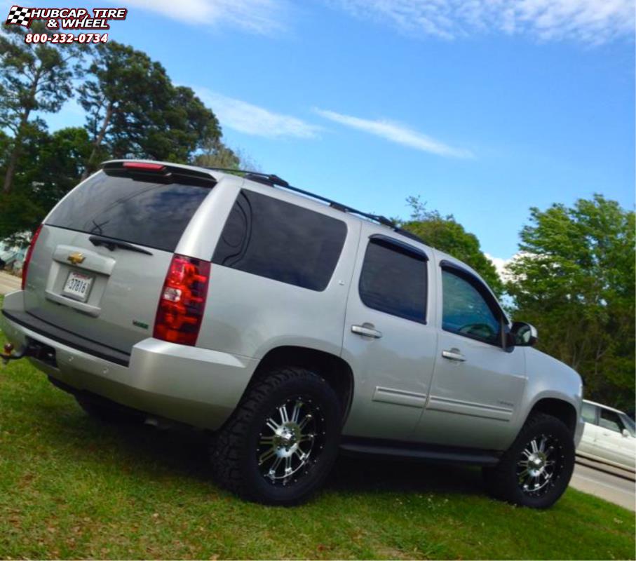 vehicle gallery/chevrolet tahoe xd series xd795 hoss x  Gloss Black Machined wheels and rims