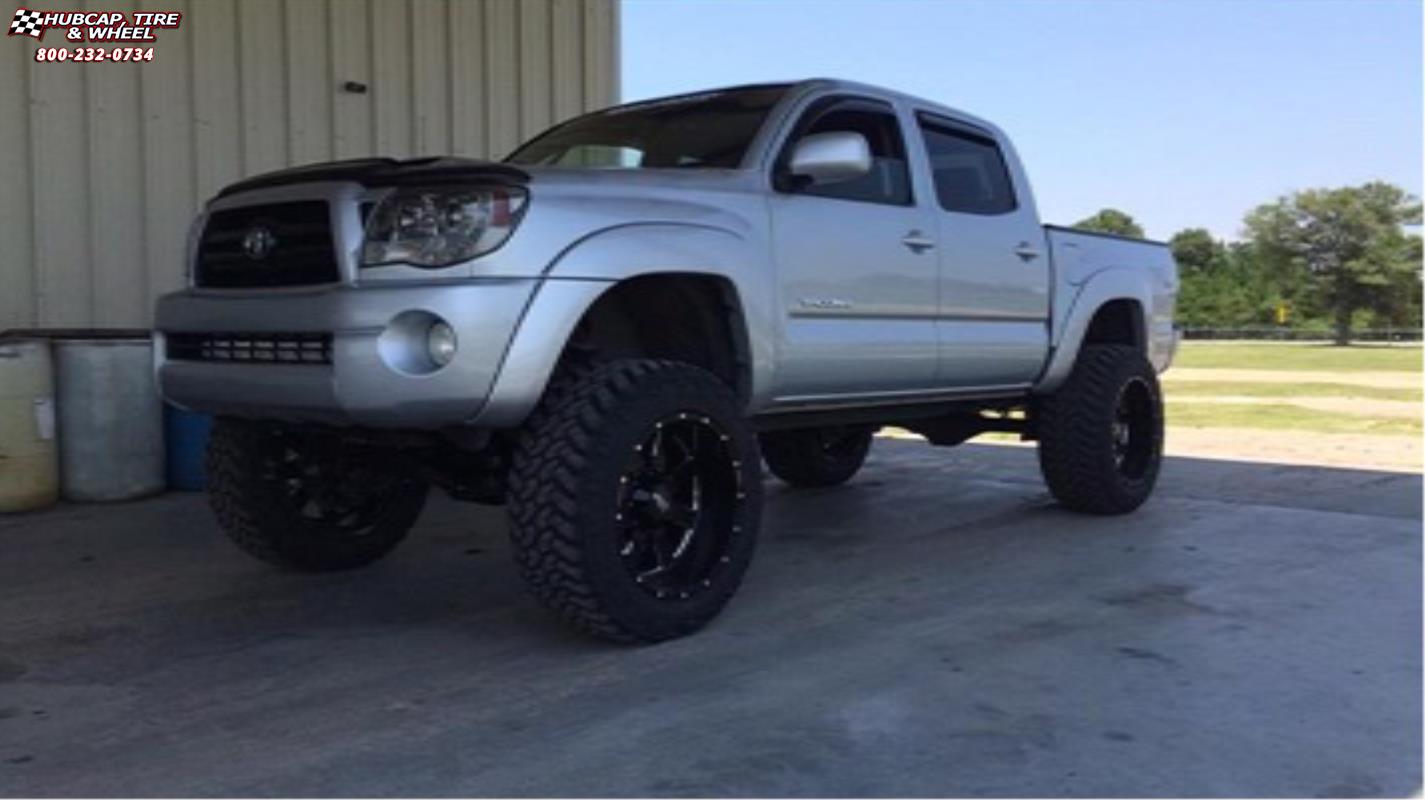 vehicle gallery/toyota tacoma moto metal mo962  Gloss Black & Milled wheels and rims