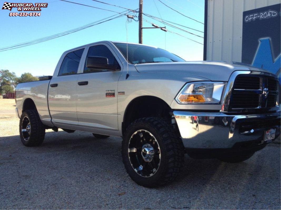 vehicle gallery/ram 2500 xd series xd797 spy x  Gloss Black Machined wheels and rims