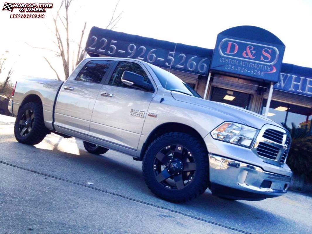 vehicle gallery/ram 1500 xd series xd775 rockstar x  Matte Black wheels and rims