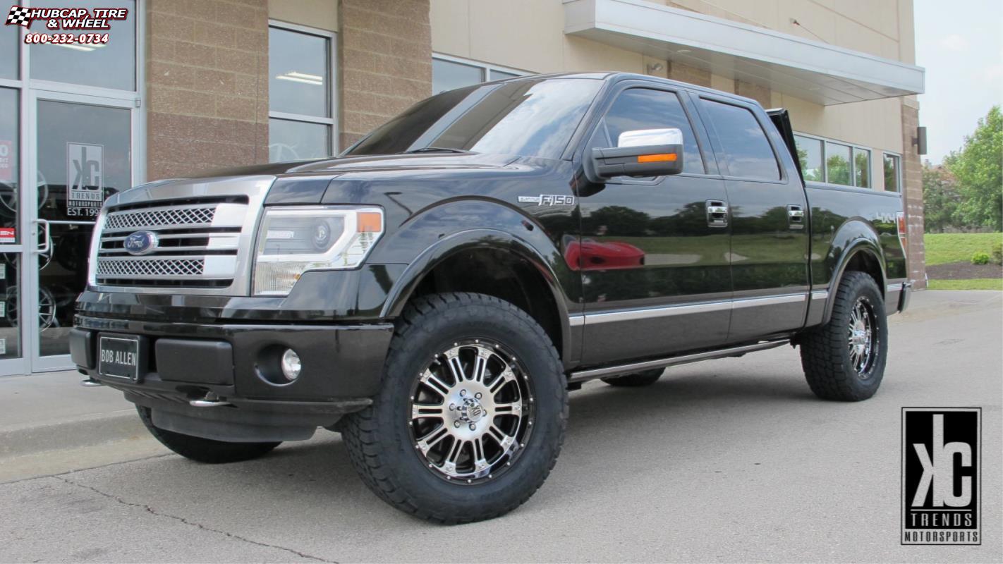 vehicle gallery/ford f 150 xd series xd795 hoss x  Gloss Black Machined wheels and rims
