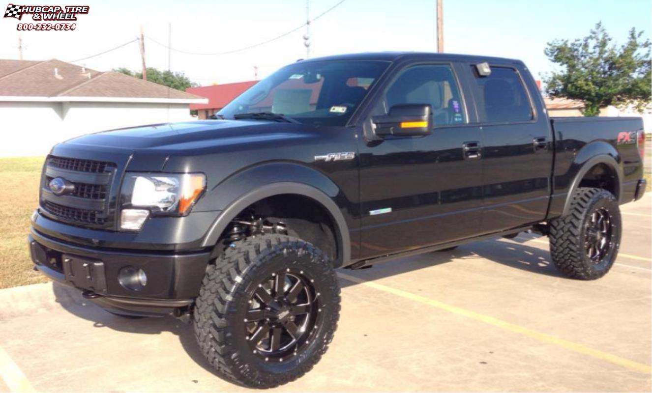 vehicle gallery/ford f 150 moto metal mo962  Gloss Black & Milled wheels and rims