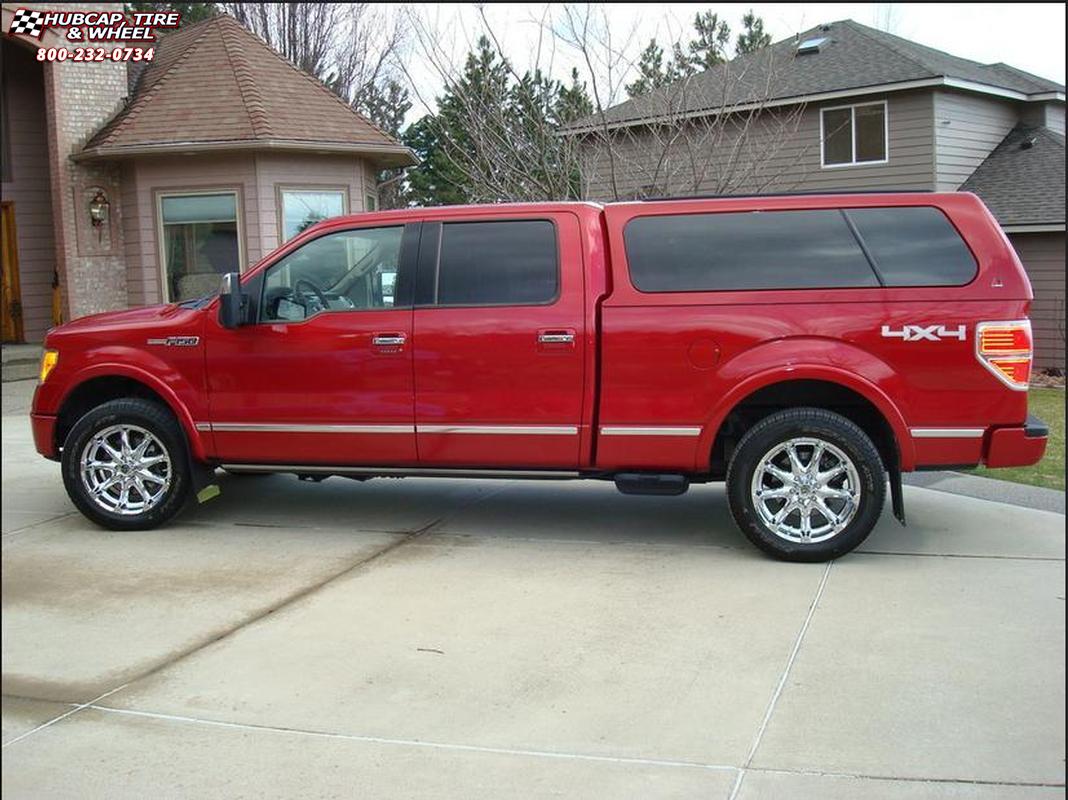 vehicle gallery/2010 ford f 150 xd series xd779 badlands x  Chrome wheels and rims