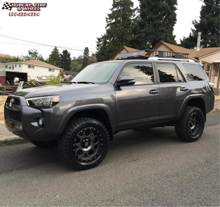 vehicle gallery/toyota 4runner xd series xd126 enduro pro x  Matte Gray and Black Ring wheels and rims
