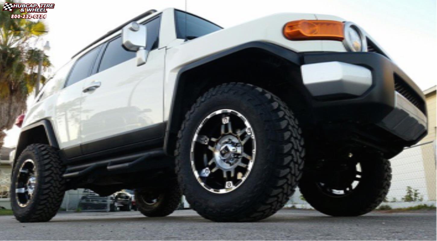 vehicle gallery/toyota fj cruiser xd series xd797 spy x  Gloss Black Machined wheels and rims