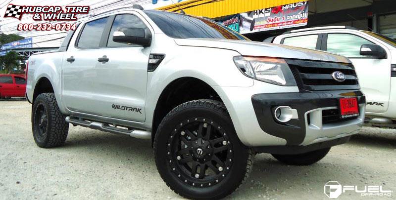 vehicle gallery/ford ranger fuel mojave 0X0  Black wheels and rims
