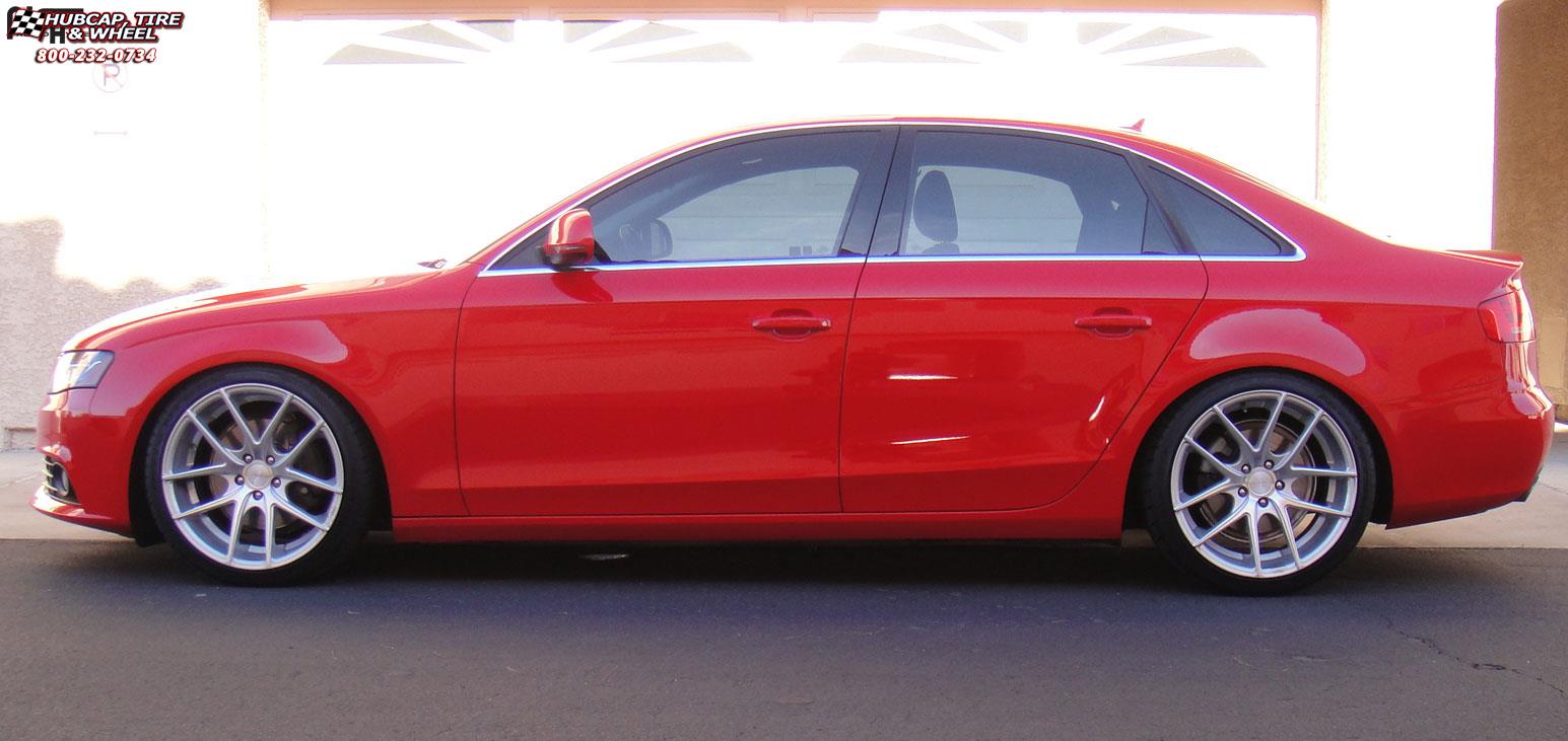 vehicle gallery/audi a4 niche targa m131 19x95  Silver & Machined wheels and rims