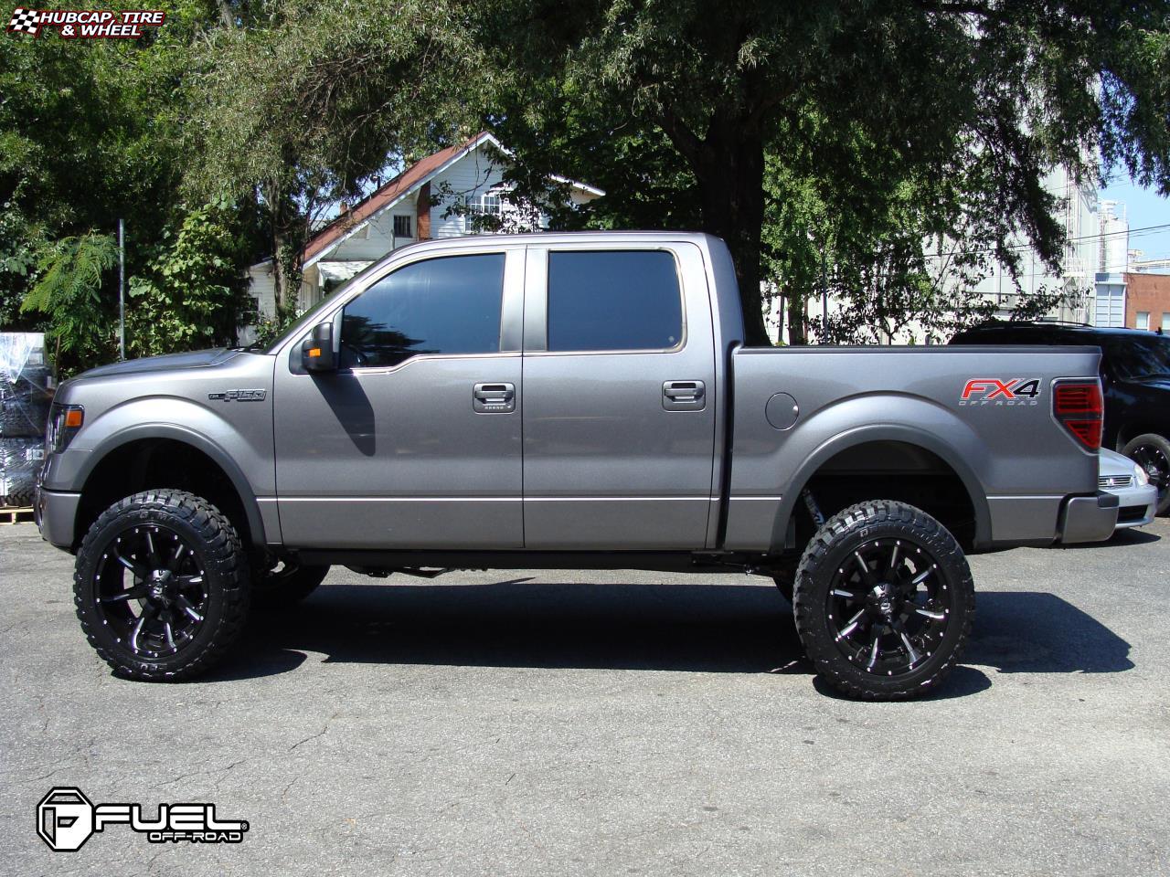 vehicle gallery/ford f 150 fuel nutz d251 0X0  Matte Black & Milled wheels and rims