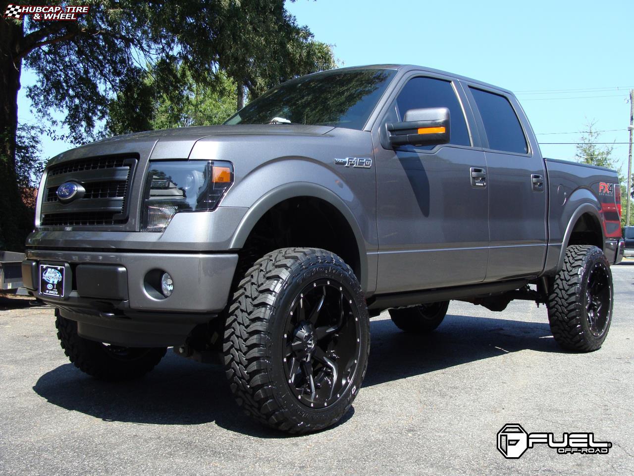 vehicle gallery/ford f 150 fuel nutz d251 0X0  Matte Black & Milled wheels and rims