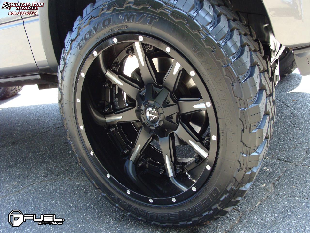 vehicle gallery/ford f 150 fuel nutz d251 0X0  Matte Black & Milled wheels and rims