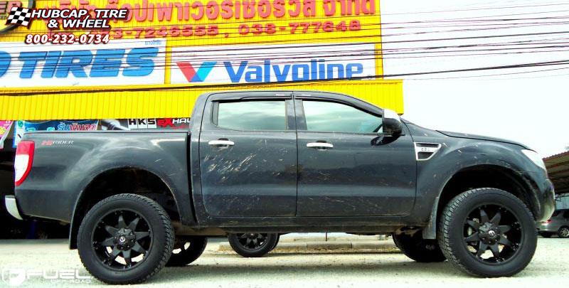vehicle gallery/ford ranger fuel octane d509 20X9  Matte Black wheels and rims