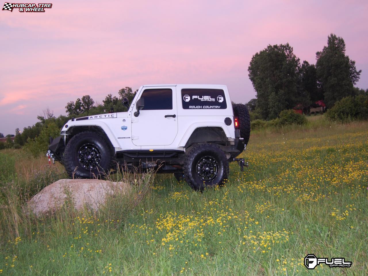 vehicle gallery/jeep wrangler fuel hostage d531 0X0  Matte Black wheels and rims