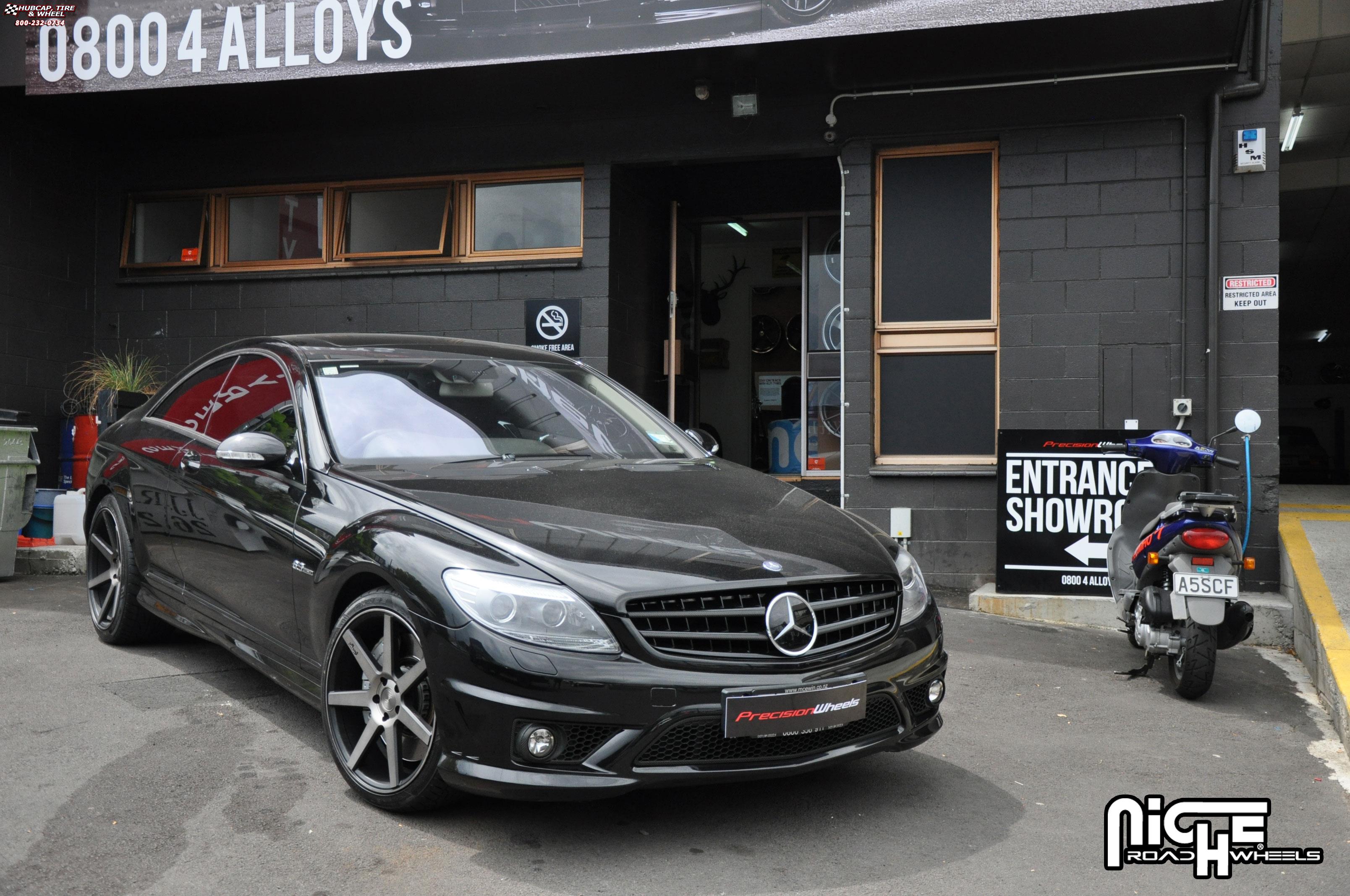 vehicle gallery/mercedes benz cl63 niche verona m149  Anthracite wheels and rims