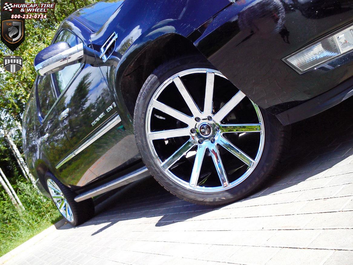 vehicle gallery/cadillac escalade dub shot calla s120 24X10  Chrome wheels and rims