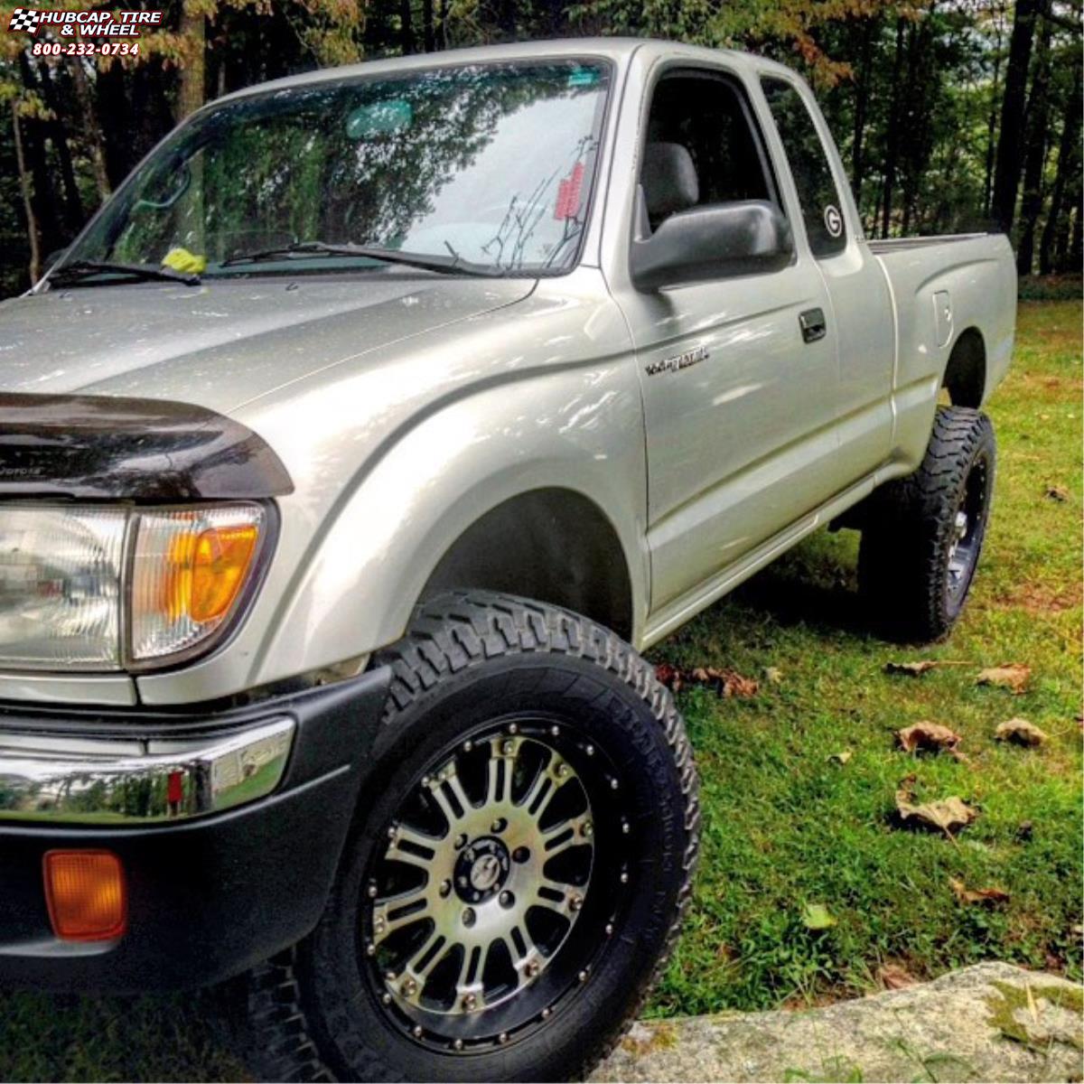 vehicle gallery/2002 toyota tacoma xd series xd795 hoss x  Gloss Black Machined wheels and rims