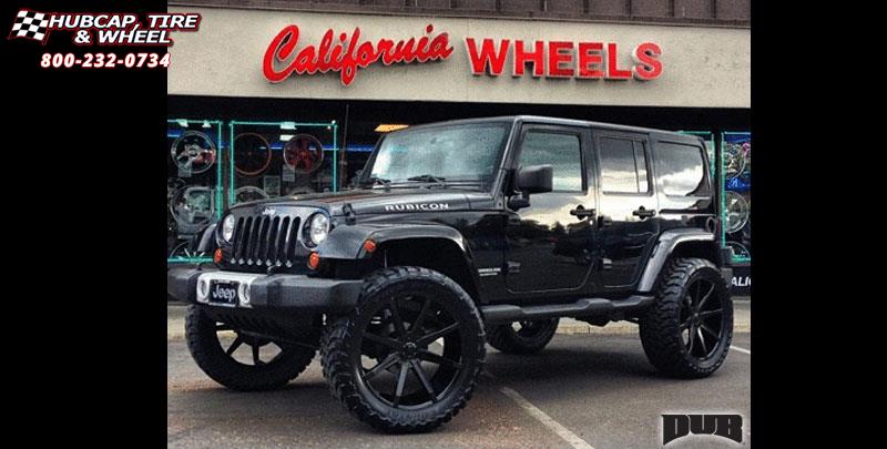 vehicle gallery/jeep wrangler dub push s110 24X9.5  Gloss Black wheels and rims