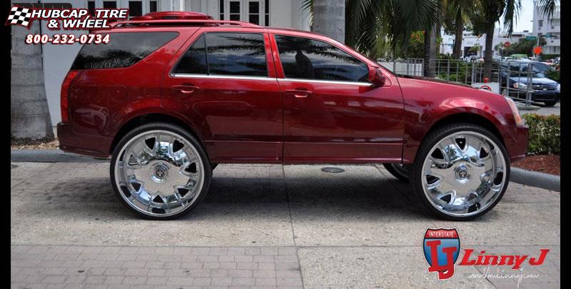 vehicle gallery/cadillac srx dub bandito s136 32X10  Chrome wheels and rims