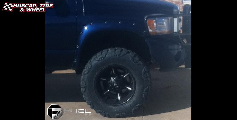 vehicle gallery/dodge ram 2500 fuel dune d523 0X0  Black & Milled wheels and rims