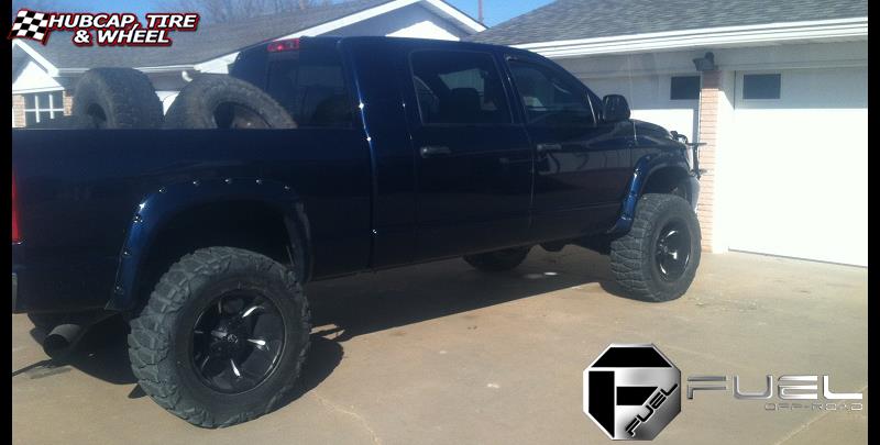 vehicle gallery/dodge ram 2500 fuel dune d523 0X0  Black & Milled wheels and rims