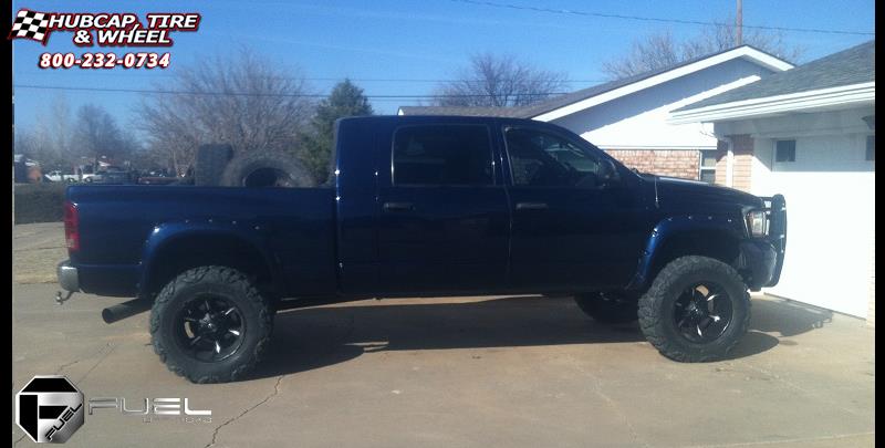 vehicle gallery/dodge ram 2500 fuel dune d523 0X0  Black & Milled wheels and rims