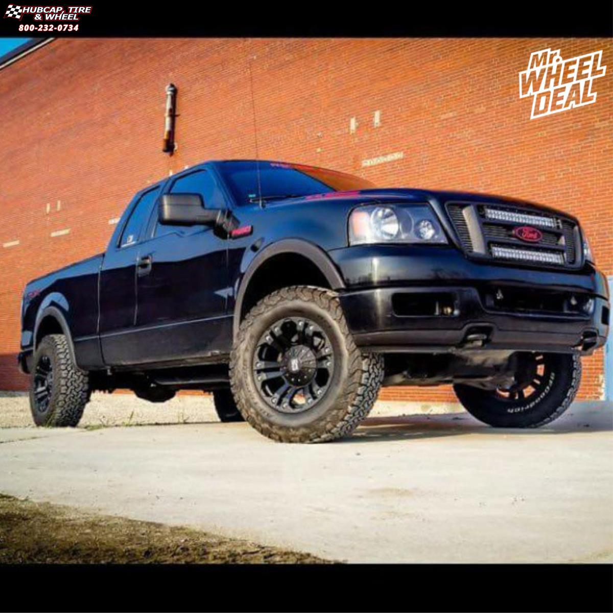 vehicle gallery/2005 ford f 150 xd series xd778 monster 18x9  Matte Black wheels and rims
