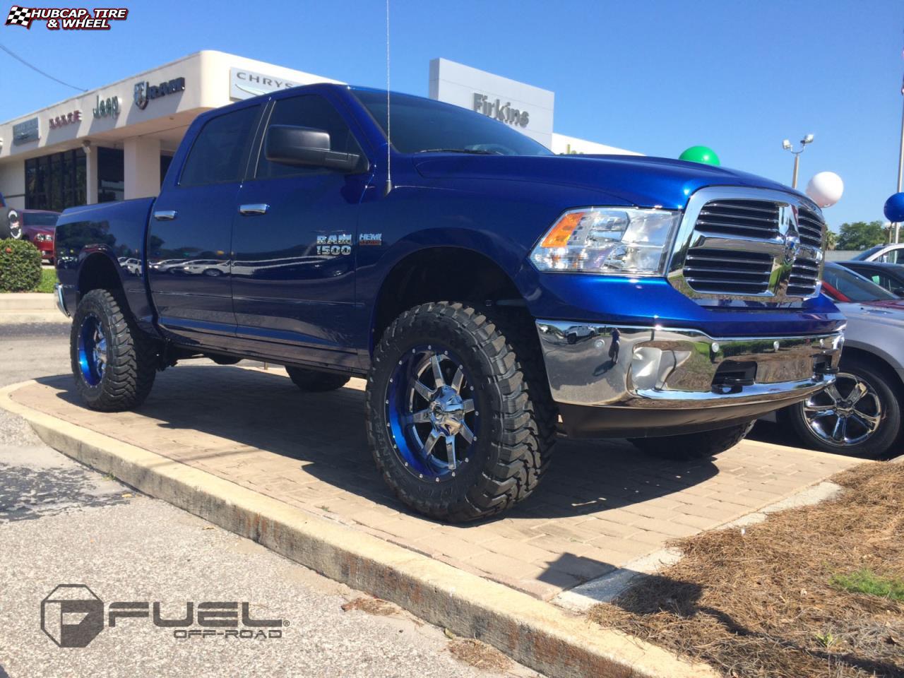 vehicle gallery/ram 1500 fuel maverick d260 0X0  Chrome with Gloss Black Lip wheels and rims