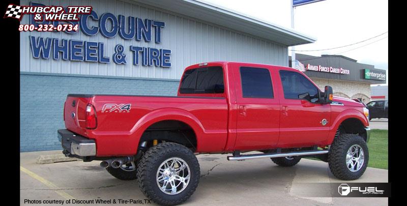 vehicle gallery/ford f 250 fuel hostage d530 20X12  Chrome wheels and rims