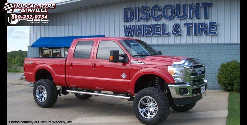 vehicle gallery/ford f 250 fuel hostage d530 20X12  Chrome wheels and rims