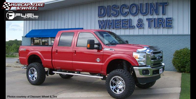 vehicle gallery/ford f 250 fuel hostage d530 20X12  Chrome wheels and rims