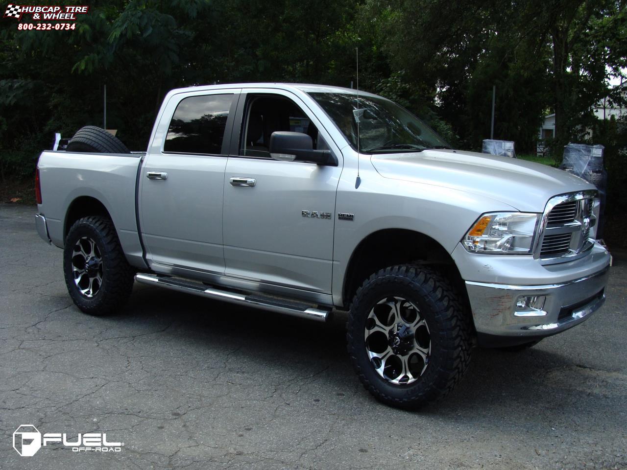 vehicle gallery/dodge ram 1500 fuel dune d524 0X0  Machined Black wheels and rims