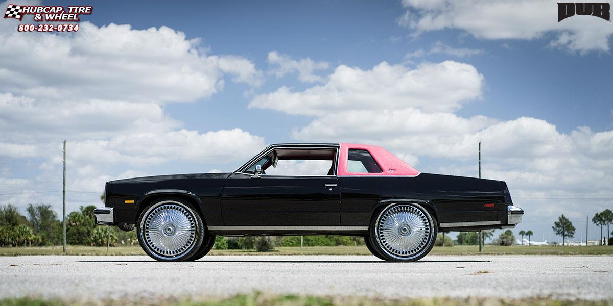 vehicle gallery/oldsmobile delta 88 dub s777 bellagio 28X10  Chrome wheels and rims