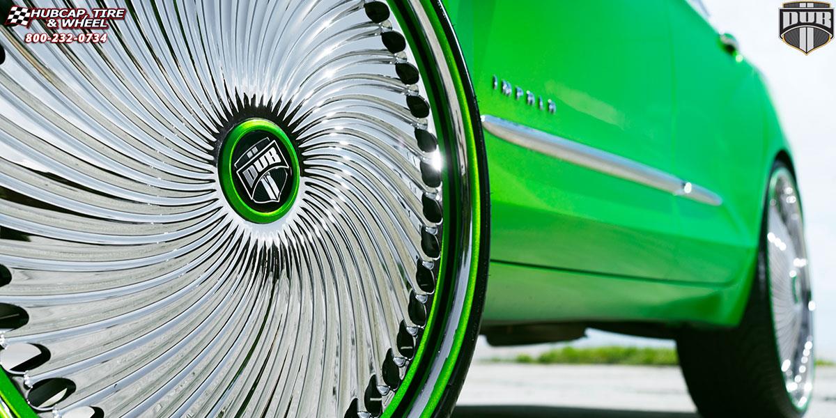 vehicle gallery/chevrolet impala dub s713 diragio 26X9  Chrome wheels and rims