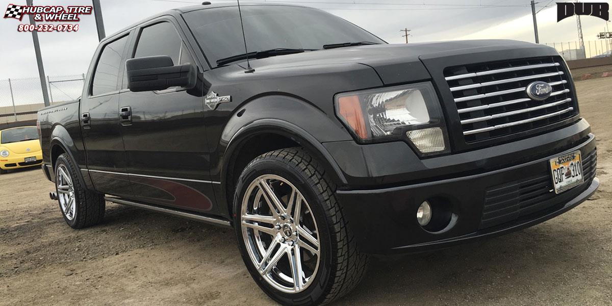 vehicle gallery/ford f 150 dub skillz s122 22X9.5  Chrome wheels and rims