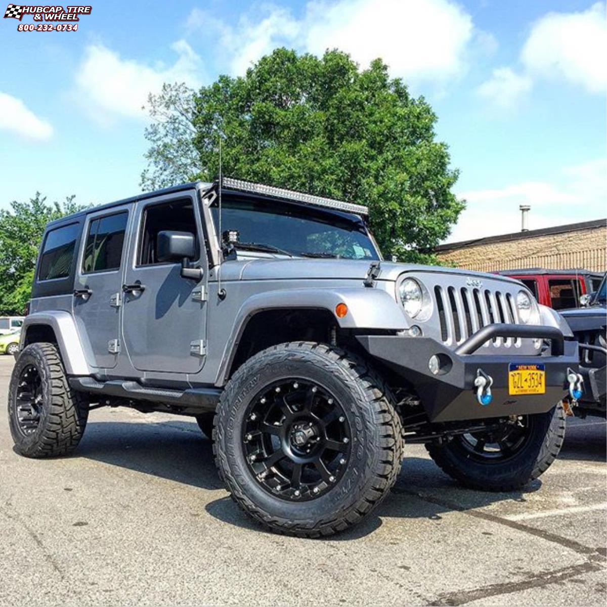 vehicle gallery/jeep wrangler xd series xd807 strike x  Matte Black wheels and rims