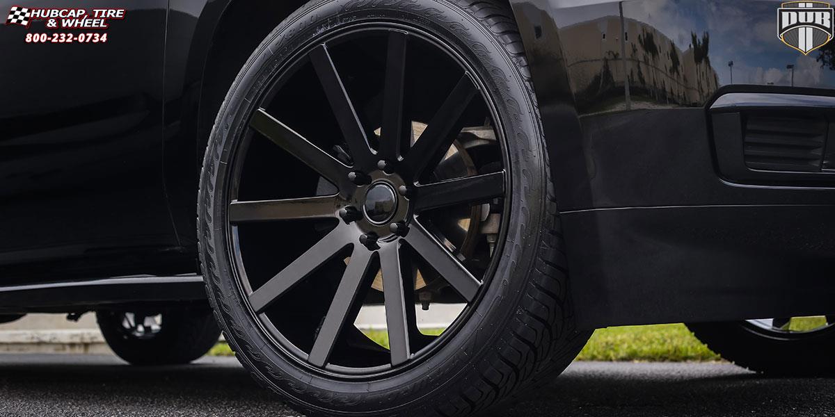 vehicle gallery/chevrolet suburban dub shot calla s121 24X10  Gloss Black wheels and rims