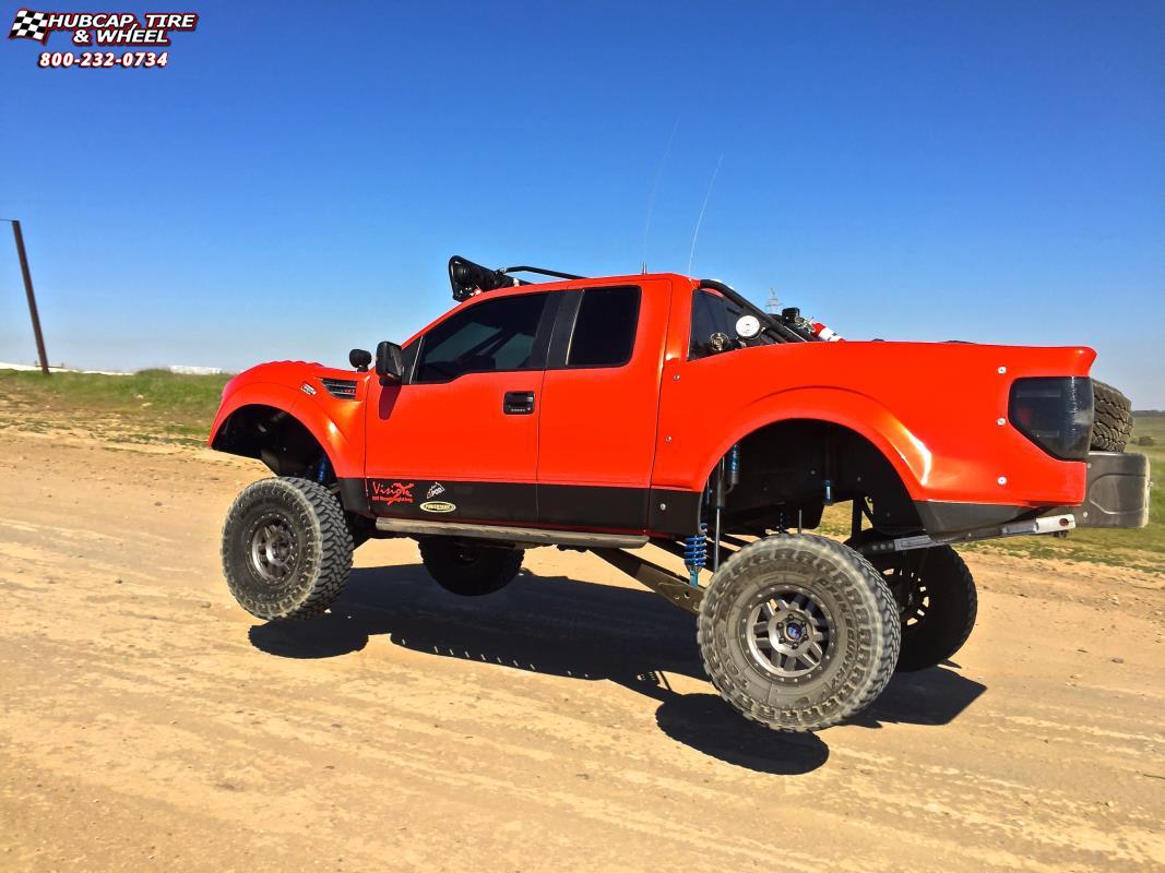 vehicle gallery/ford f 150 raptor xd series xd128 machete x  Satin Black wheels and rims