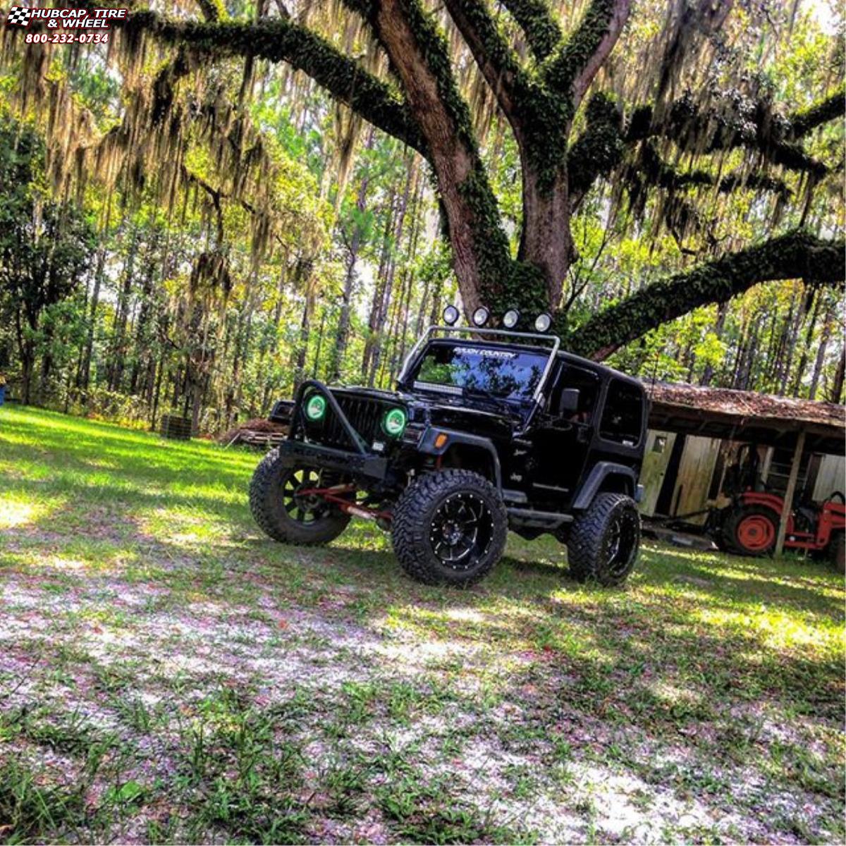 vehicle gallery/jeep wrangler moto metal mo962  Gloss Black & Milled wheels and rims