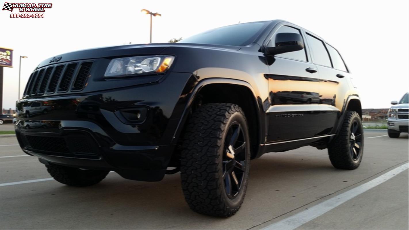 vehicle gallery/2015 jeep grand cherokee xd series km651 slide 20x9  Gloss Black wheels and rims